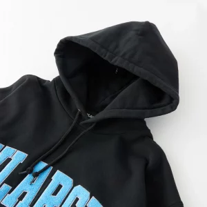 XLarge Chenille Logo Hooded Sweatshirt - Black