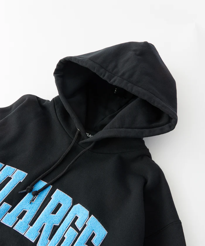 XLarge Chenille Logo Hooded Sweatshirt - Black