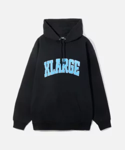 XLarge Chenille Logo Hooded Sweatshirt - Black
