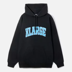 XLarge Chenille Logo Hooded Sweatshirt - Black