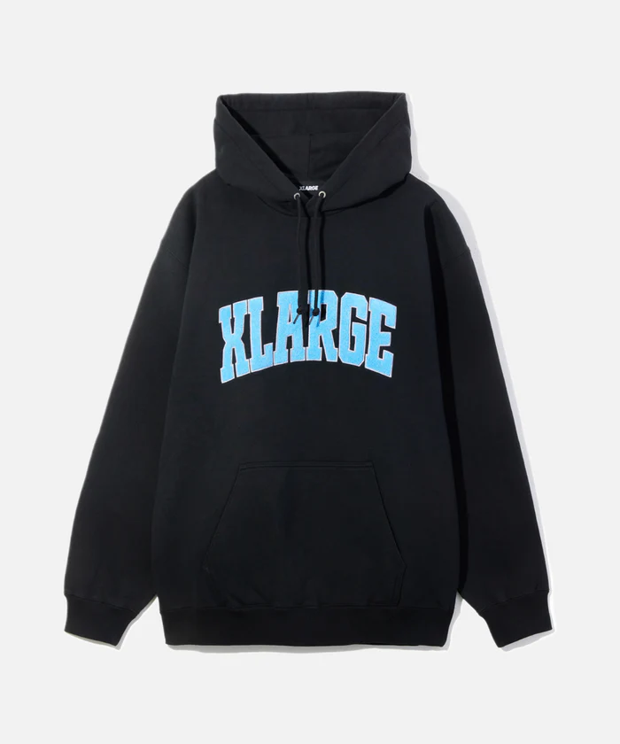 XLarge Chenille Logo Hooded Sweatshirt - Black