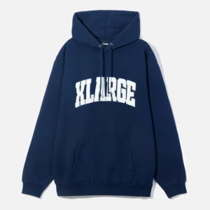 XLarge Chenille Logo Hooded Sweatshirt - Navy