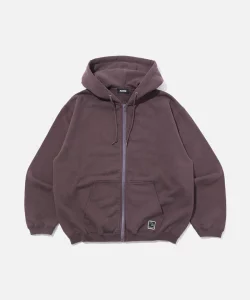 XLarge Lable Zip Hooded Sweatshirt - Brown