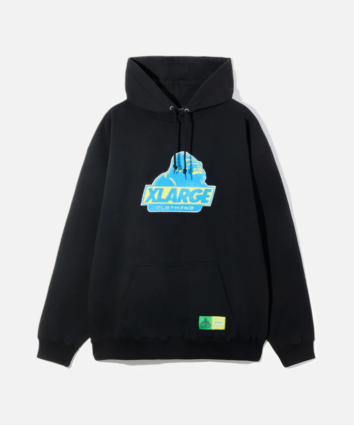 XLarge Old OG Colors Pullover Hooded Sweatshirt - Black - Front XLarge Old OG Colors Pullover Hooded Sweatshirt - Black - Front