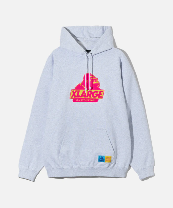 XLarge Old OG Colors Pullover Hooded Sweatshirt - Grey XLarge Old OG Colors Pullover Hooded Sweatshirt