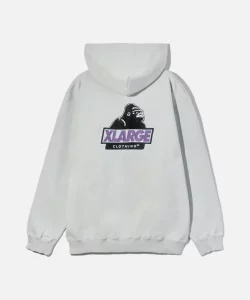 XLarge Slanted OG Zip Hooded Sweatshirt - Grey