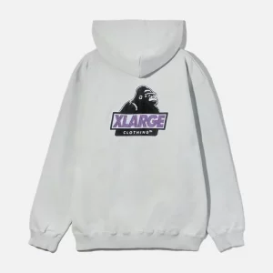 XLarge Slanted OG Zip Hooded Sweatshirt - Grey