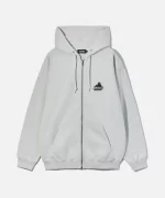 XLarge Slanted OG Zip Hooded Sweatshirt - Grey