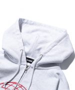 XLarge Worlds Largest Brand Slim Zip Hooded Sweatshirt - Grey