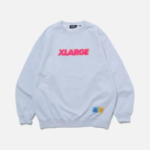 XLarge Standard Logo Colors Crewneck - Ash