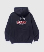 XLarge Chenille Slanted OG Logo Pullover Hoodie - Black