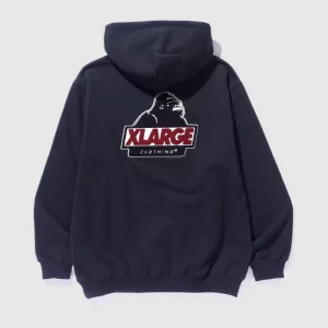 XLarge Chenille Slanted OG Logo Pullover Hoodie - Black