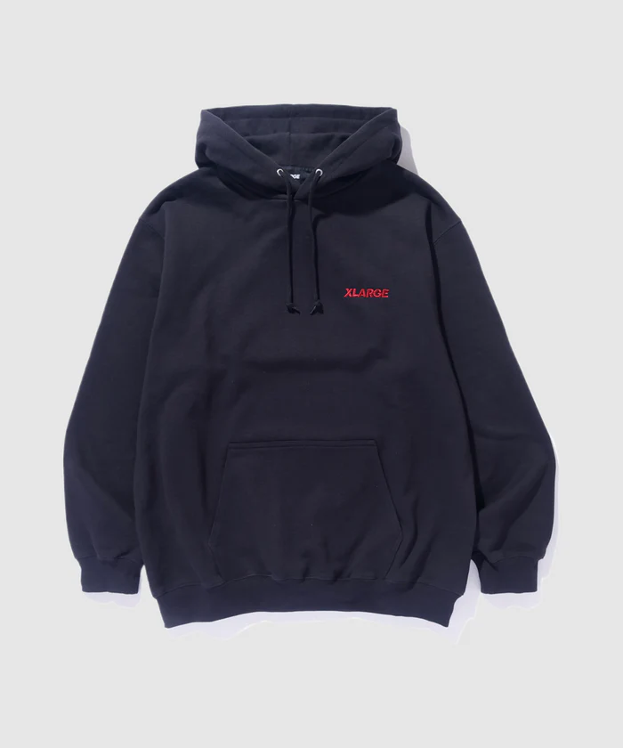 XLarge Chenille Slanted OG Logo Pullover Hoodie - Black
