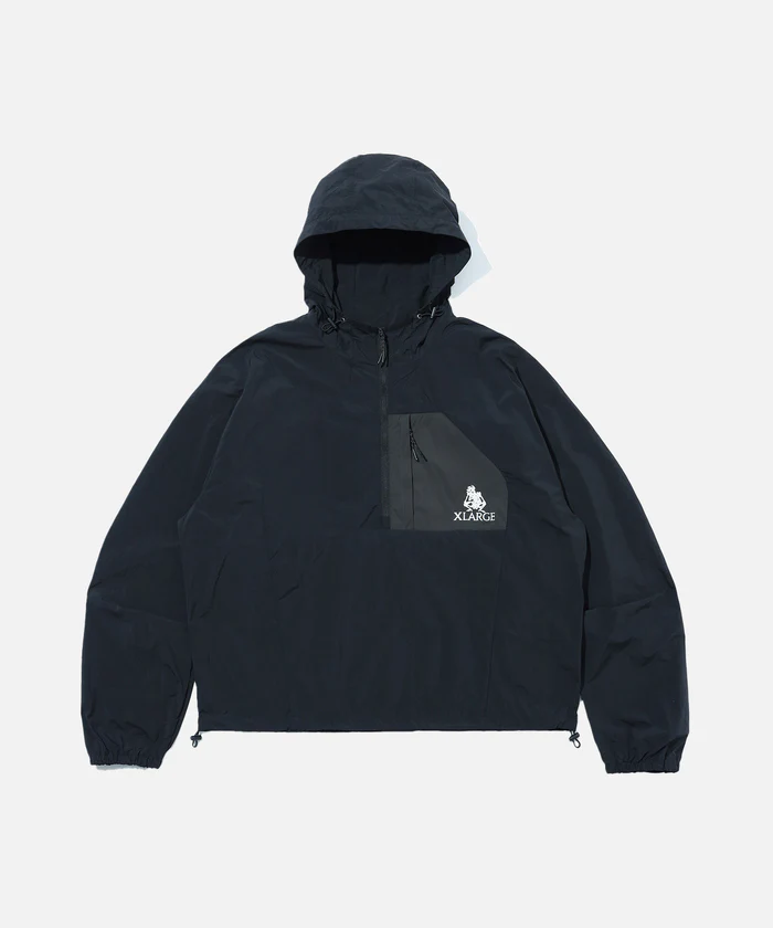 XLarge Fossil Anorak Jacket - Front XLarge Fossil Anorak Jacket - Black