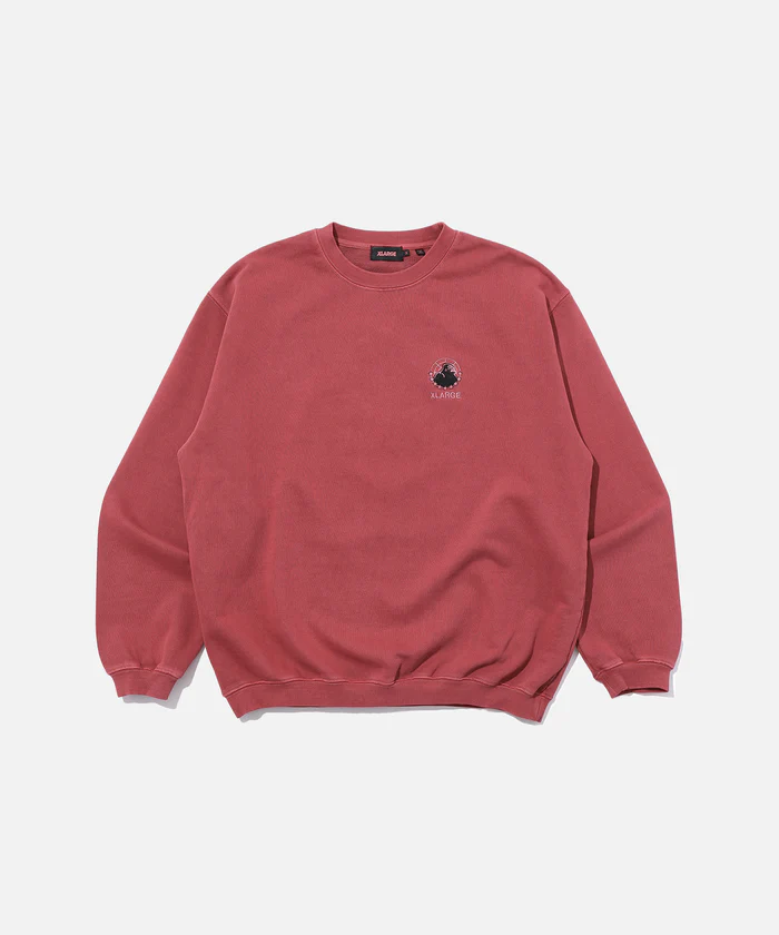 XLarge Gorillas Nation Crewneck Sweatshirt - Burgundy XLarge Gorillas Nation Crewneck Sweatshirt - Burgundy