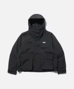 XLarge Hooded Puffer Jacket - Black - Back