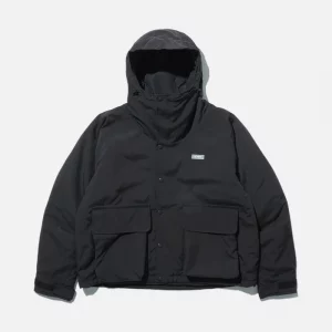 XLarge Hooded Puffer Jacket - Black - Back