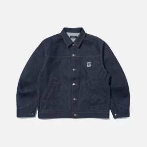 XLarge Lable Denim Jacket - Front
