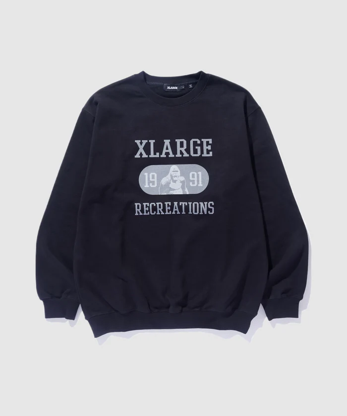 XLarge Recreations Crewneck Sweatshirt XLarge Recreations Crewneck Sweatshirt - Black