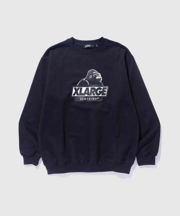 XLarge Slanted OG Logo Crewneck Sweatshirt - Black XLarge Slanted OG Logo Crewneck Sweatshirt - Black