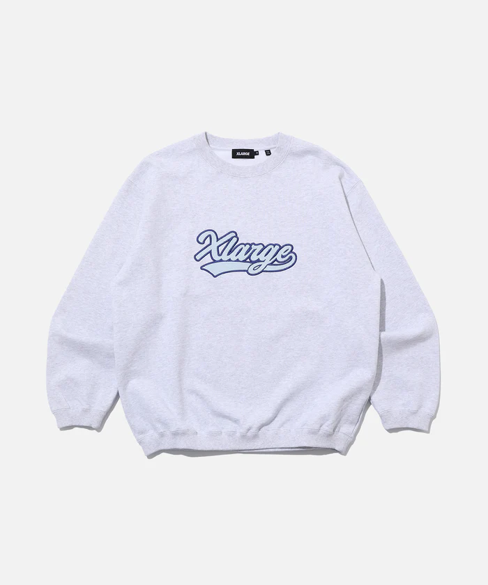 XLarge Varsity Crewneck Sweatshirt - Ash 1 XLarge Varsity Crewneck Sweatshirt - Ash